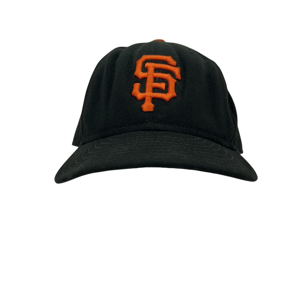 San Francisco Giants Hat Cap Fitted Mens 7 5/8 Black Orange MLB Baseball New Era